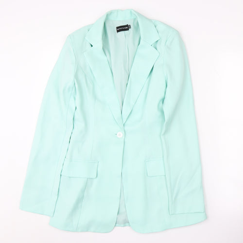 PrettyLittleThing Women's Green Suit Jacket UK 8