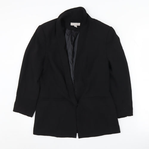 H&M Women's Black Blazer UK 10, Regular Fit, Lined