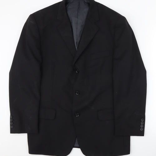 Jack Reid Men's Black Blazer, Size 42 Short Length