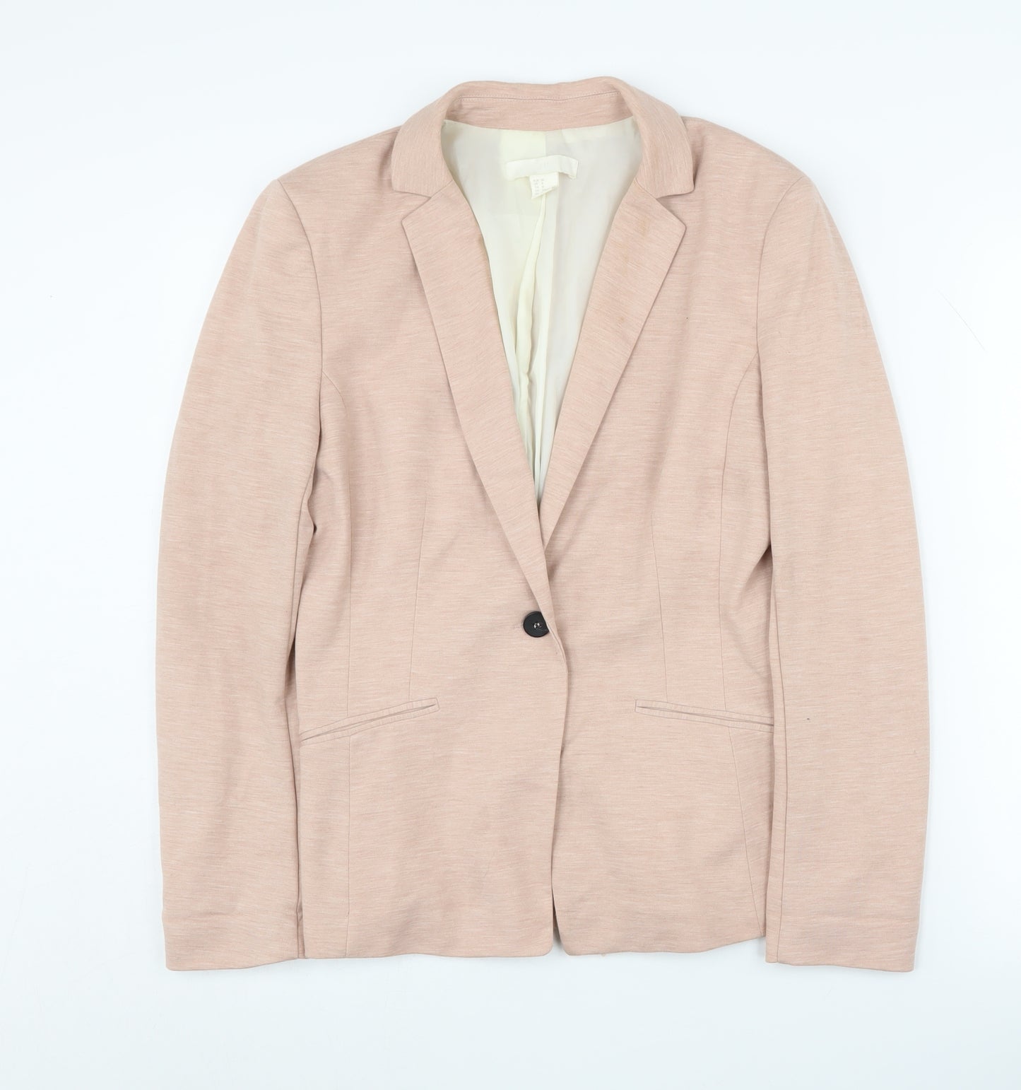 H&M Women's Beige Blazer, Size 10, Regular Fit