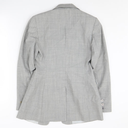 Oasis Women's Grey Check Suit Jacket Size 10