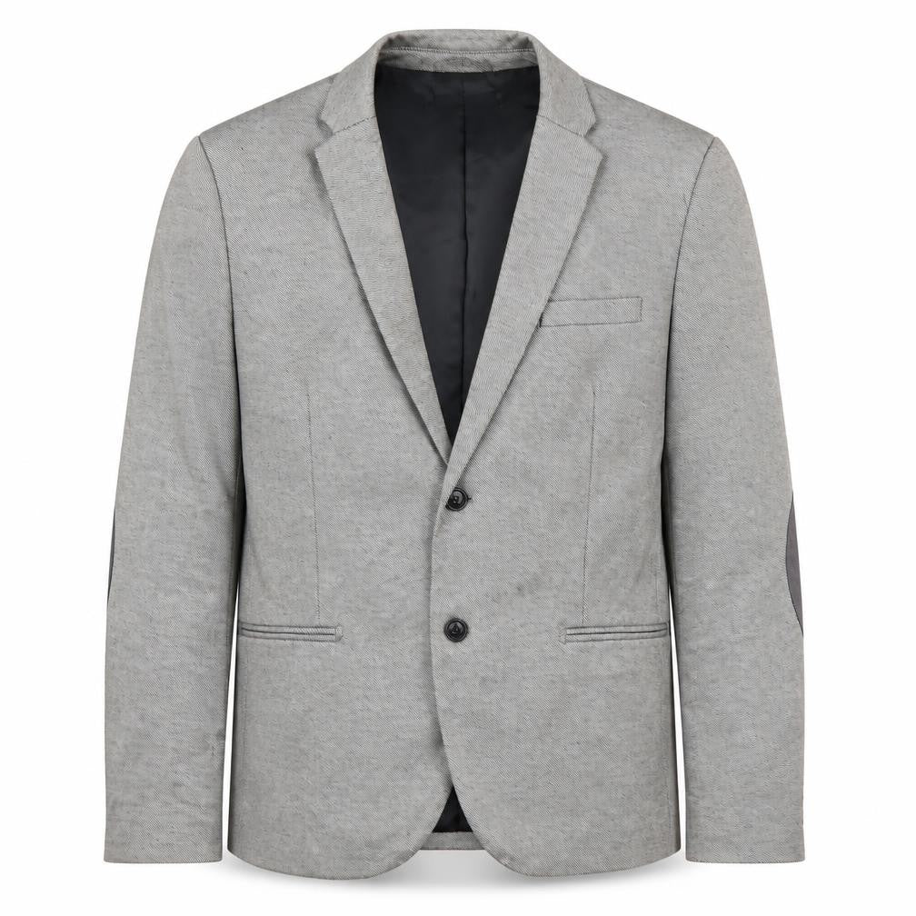 Front view of H&M Men's Grey Blazer, size 38R, Casual Jacket