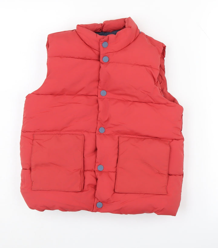 Marks and Spencer Girls Red Puffer Jacket 6-7 Years