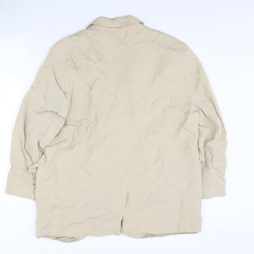 Zara Women's Beige Blazer, UK 12, Relaxed