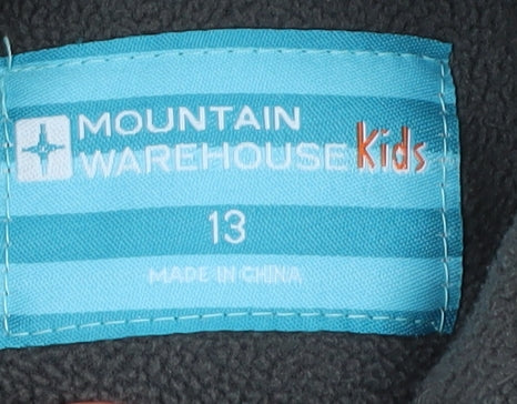Mountain Warehouse Boys Black Fleece Jacket 13 Years