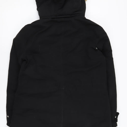 Warehouse Women's Black Parka Coat Size 8