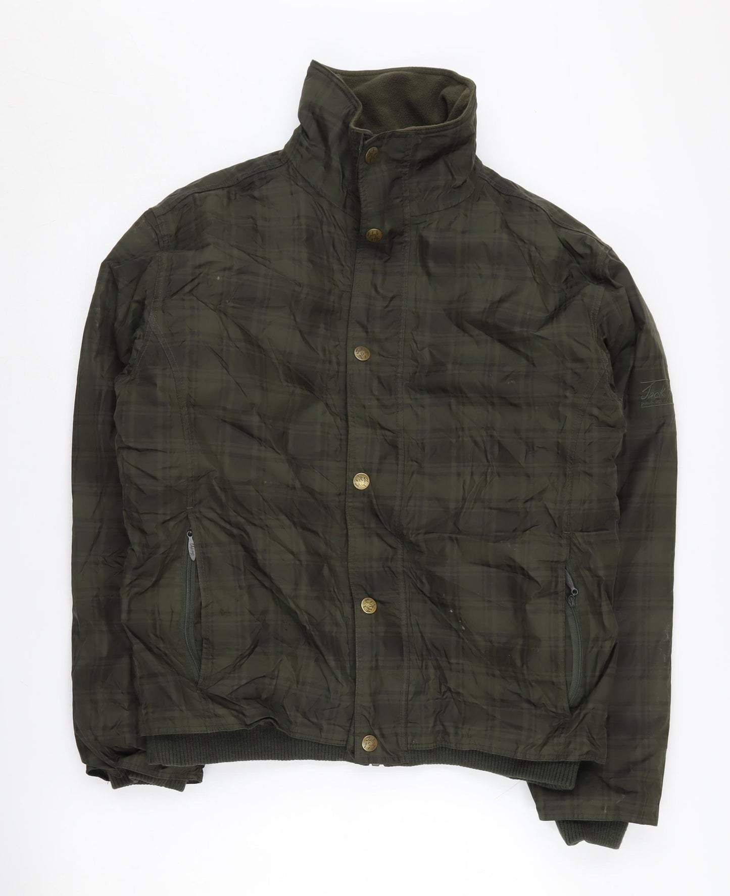 Jack Murphy Men's Green Quilted Jacket, Size S, Casual Wear