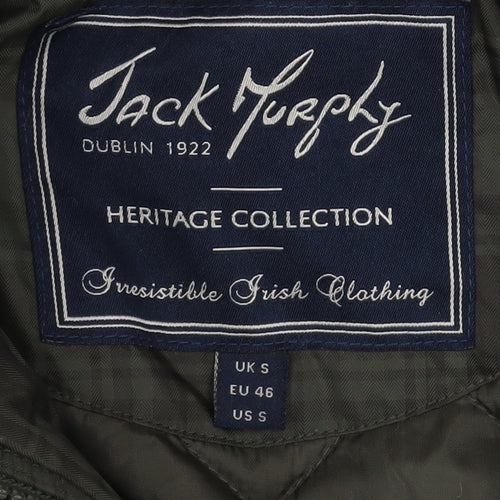Jack Murphy Men's Green Quilted Jacket, Size S, Casual Wear