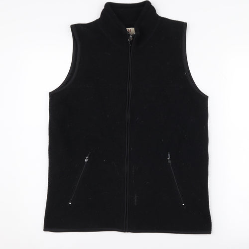 EWM Women's Black Fleece Waistcoat Size S Casual