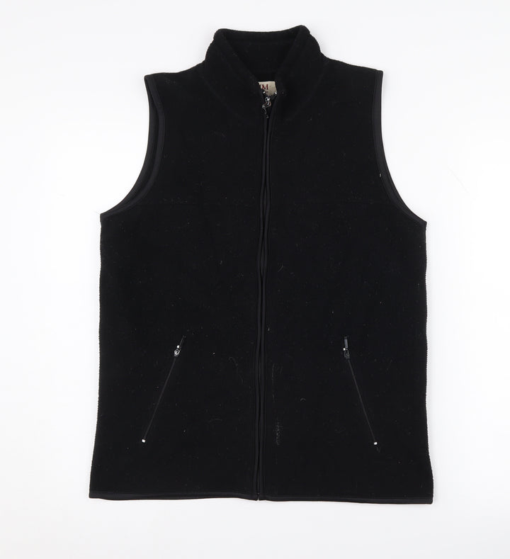 EWM Women's Black Fleece Waistcoat Size S Casual