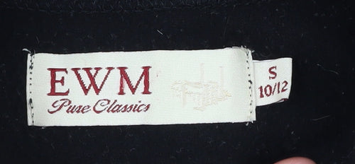 EWM Women's Black Fleece Waistcoat Size S Casual