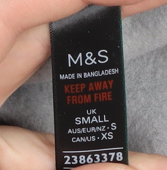 Marks and Spencer Women's Grey Cowl Neck Sweatshirt S