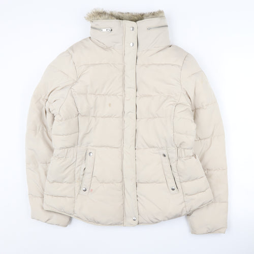 New Look Women's Beige Puffer Jacket Size 14