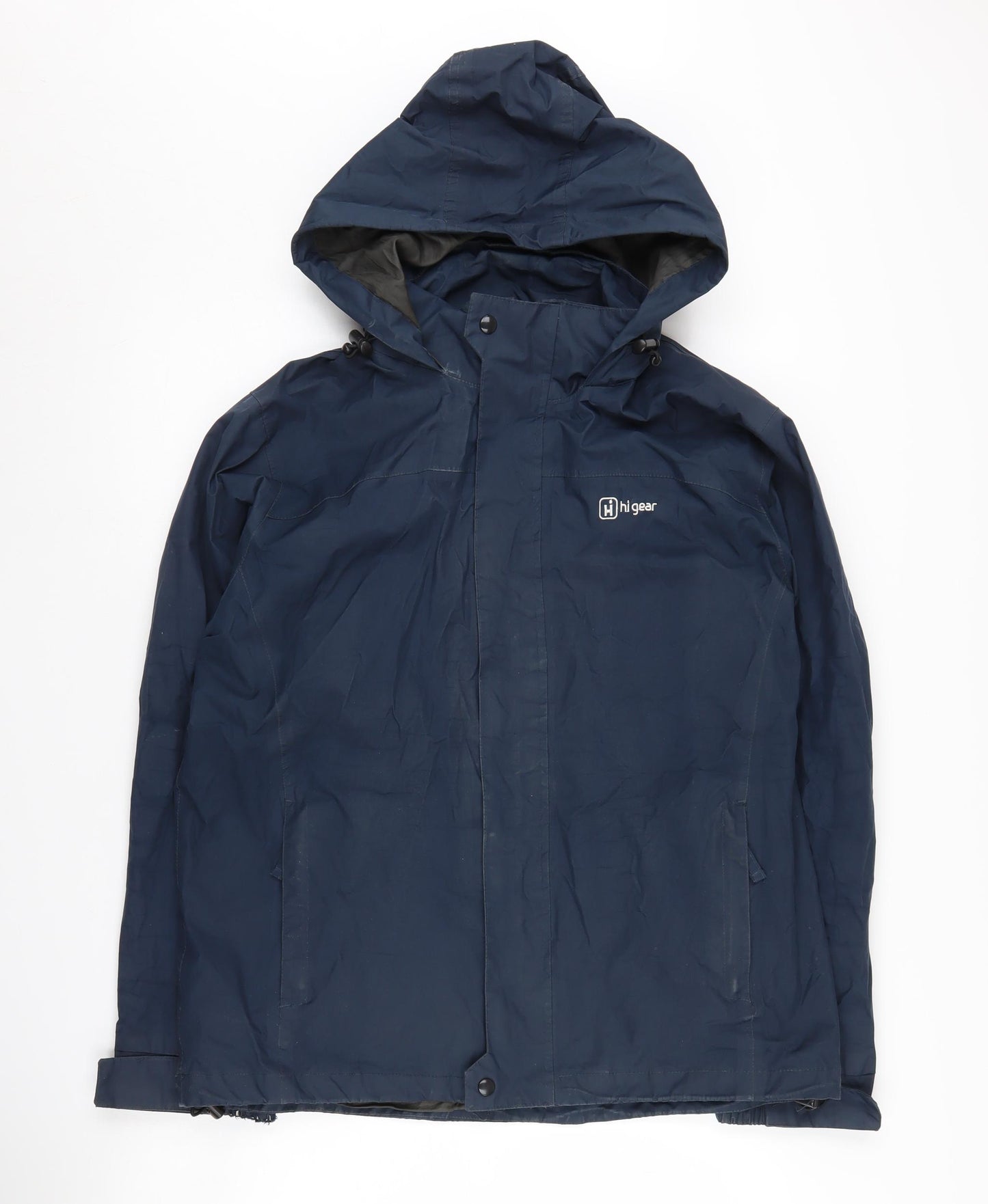 Hi Gear Men's Blue Waterproof Hooded Rain Jacket S