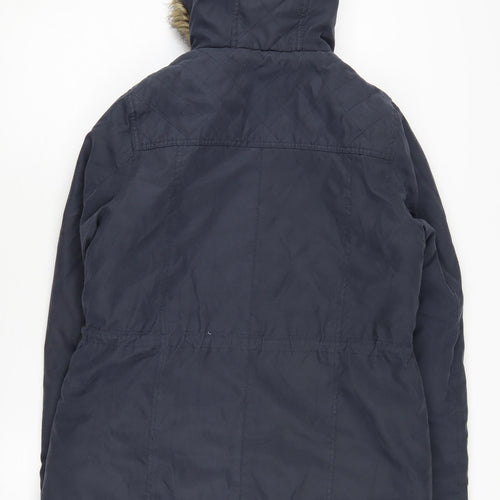 Brave Soul Women's Blue Parka Jacket Size L