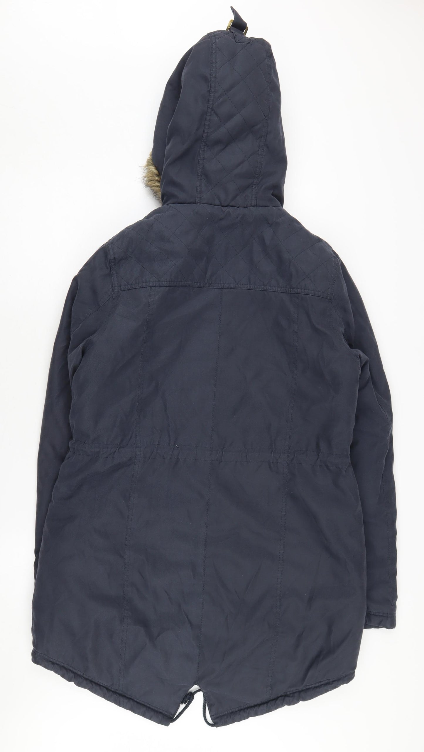 Brave Soul Women's Blue Parka Jacket Size L