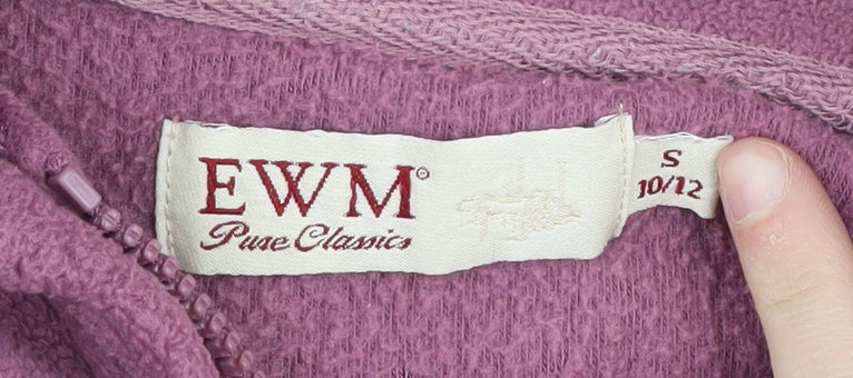 EWM Women's Purple Fleece Jacket Size 10