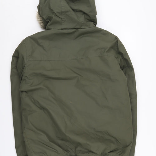 Industrialize Men's Green Hooded Parka Jacket S