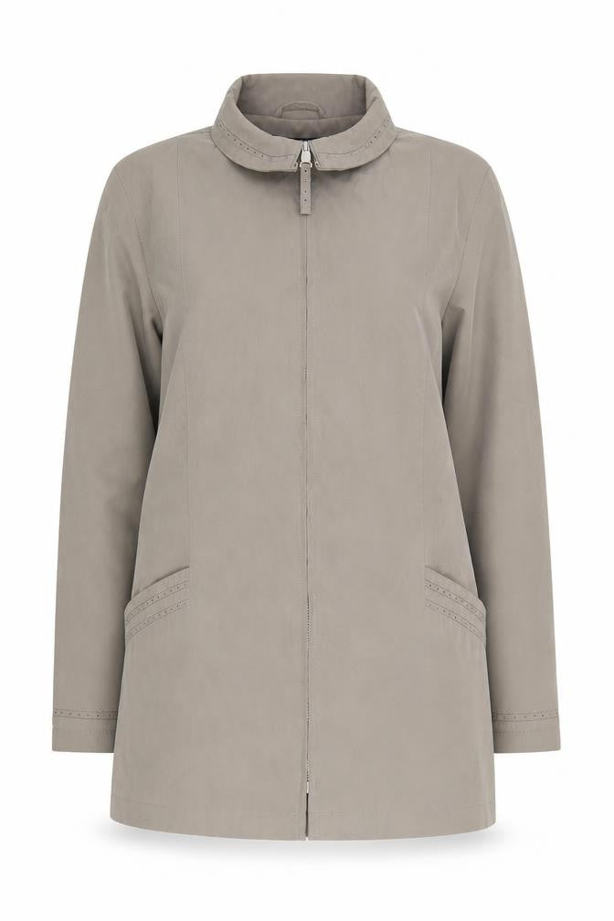 Debenhams Women's Beige Full Zip Coat Size 14