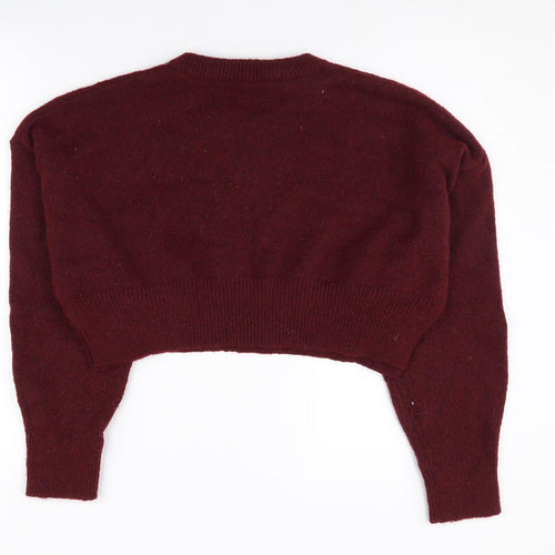 ASOS Design Women's Red Pullover Jumper Medium