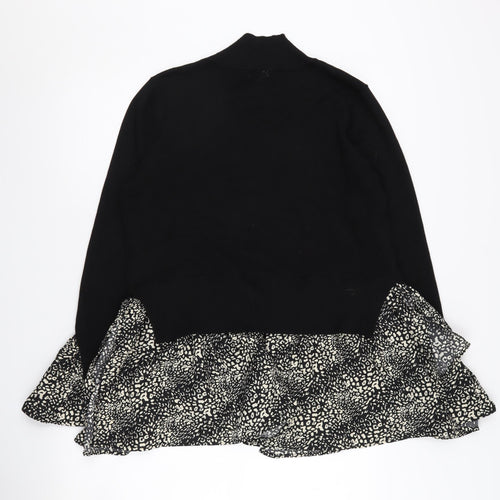 Roman Women's Black High Neck Jumper M