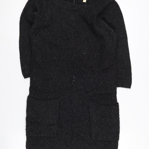 Monsoon Women's Black Boat Neck Knit Dress S