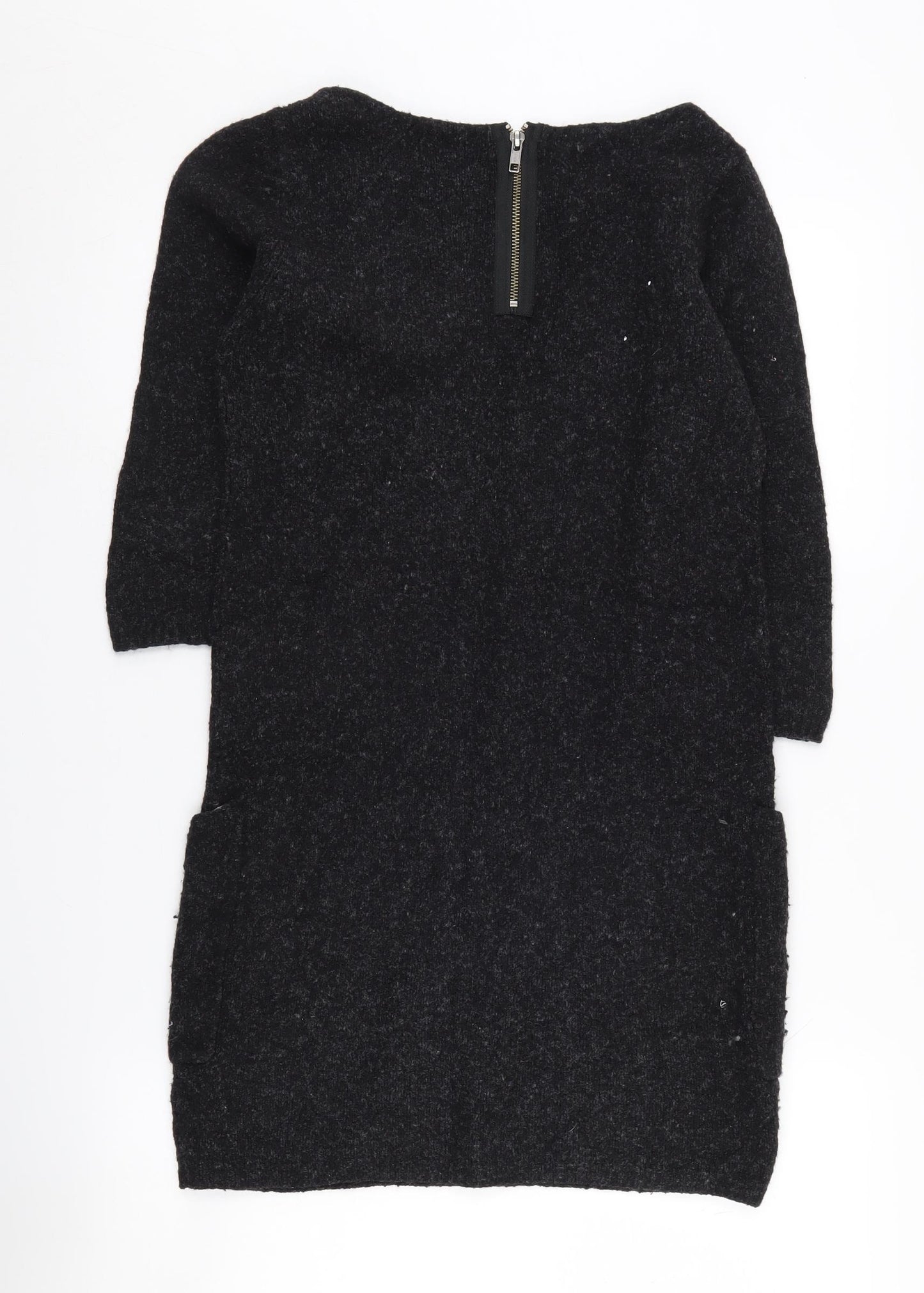 Monsoon Women's Black Boat Neck Knit Dress S