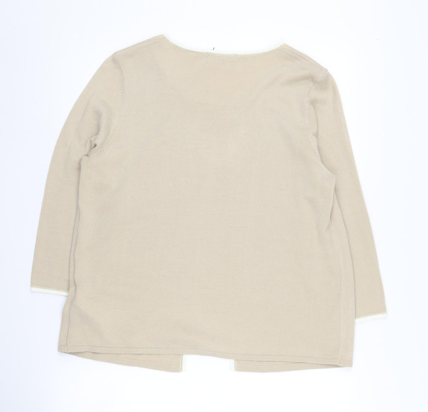 Marks and Spencer Women's Beige Cardigan Size 16