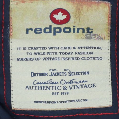 Redpoint Men's Blue Basic Jacket Size 48 with Zipped Pockets