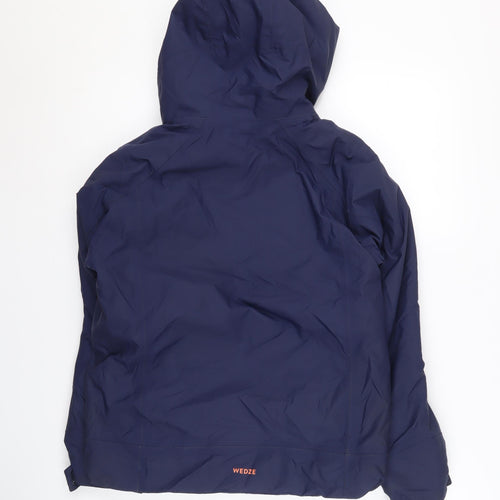 Wedze Girls Blue Ski Jacket 12 Years Hooded Waterproof
