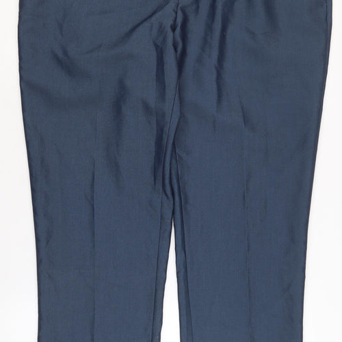 Greenwoods Men's Blue Tailored Fit Trousers 40 in
