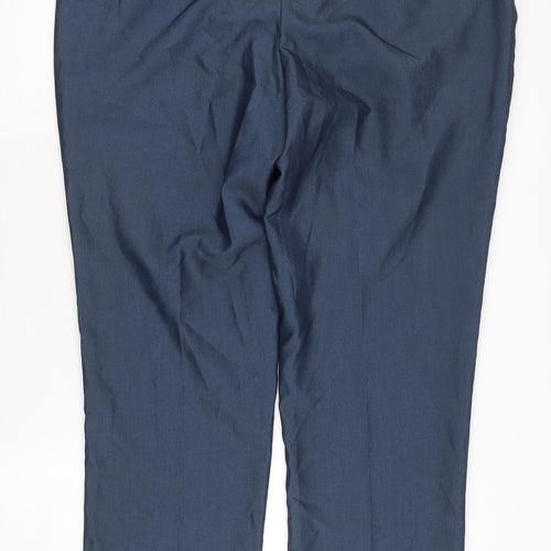 Greenwoods Men's Blue Tailored Fit Trousers 40 in
