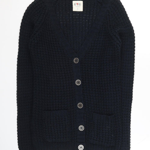 Clockhouse Women's Black V-Neck Knit Cardigan S