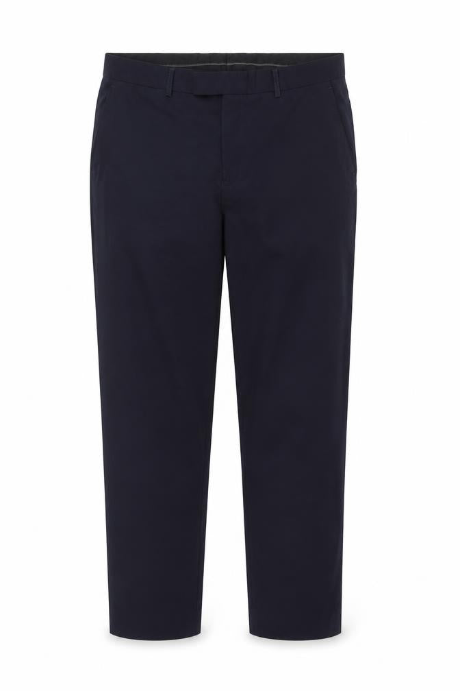 Front view of Greenwoods Men's Black Trousers, size 40, Regular Fit