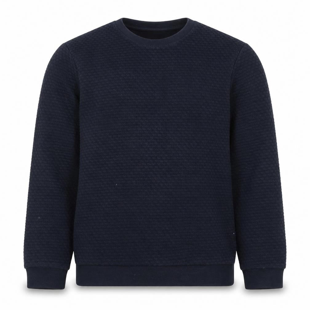 Front view of Zara Men's Black M Pullover Sweatshirt - Cotton Blend