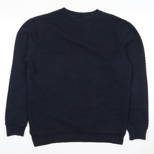 Zara Men's Black M Pullover Sweatshirt - Cotton Blend