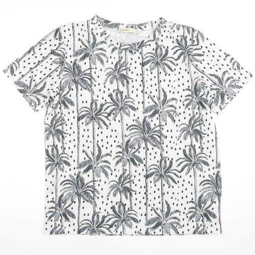Oasis Women’s White Floral T-Shirt, Size S