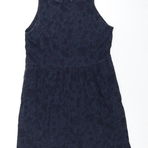 Jack Wills Women's Blue Floral Cotton Dress