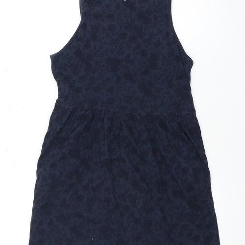Jack Wills Women's Blue Floral Cotton Dress