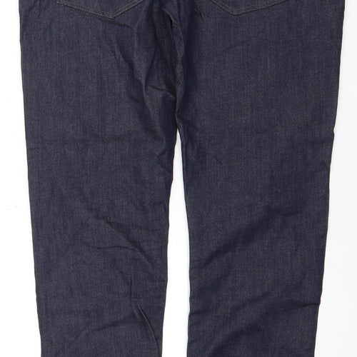 Crosshatch Men's Blue Straight Jeans 38L Regular Fit