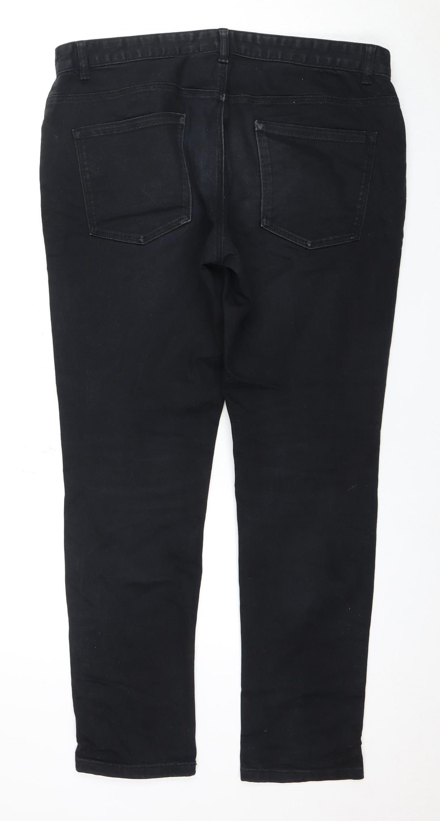 Next Men's Black Straight Jeans 36 Regular Fit