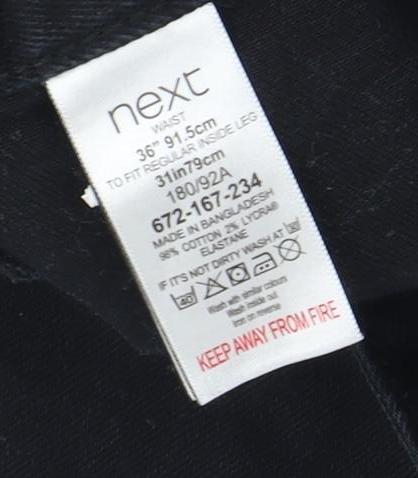 Next Men's Black Straight Jeans 36 Regular Fit