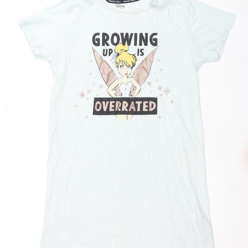 Disney Women's White Tinker Bell Nightshirt Size 6