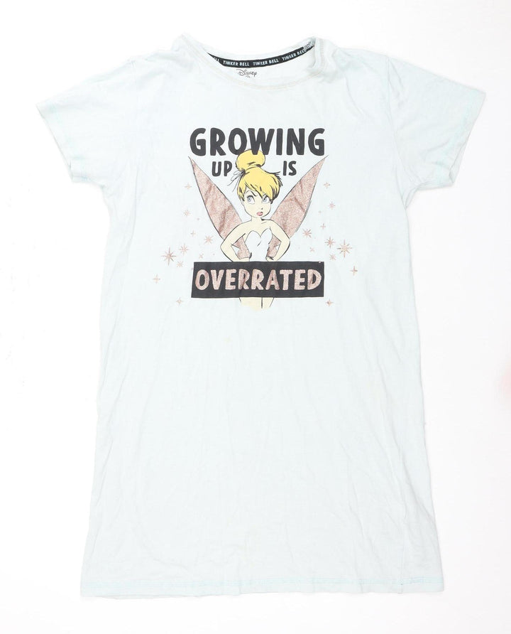 Disney Women's White Tinker Bell Nightshirt Size 6