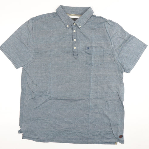 Hammond & Co Men's Blue Polo XL Button-Down Shirt