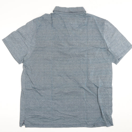 Hammond & Co Men's Blue Polo XL Button-Down Shirt