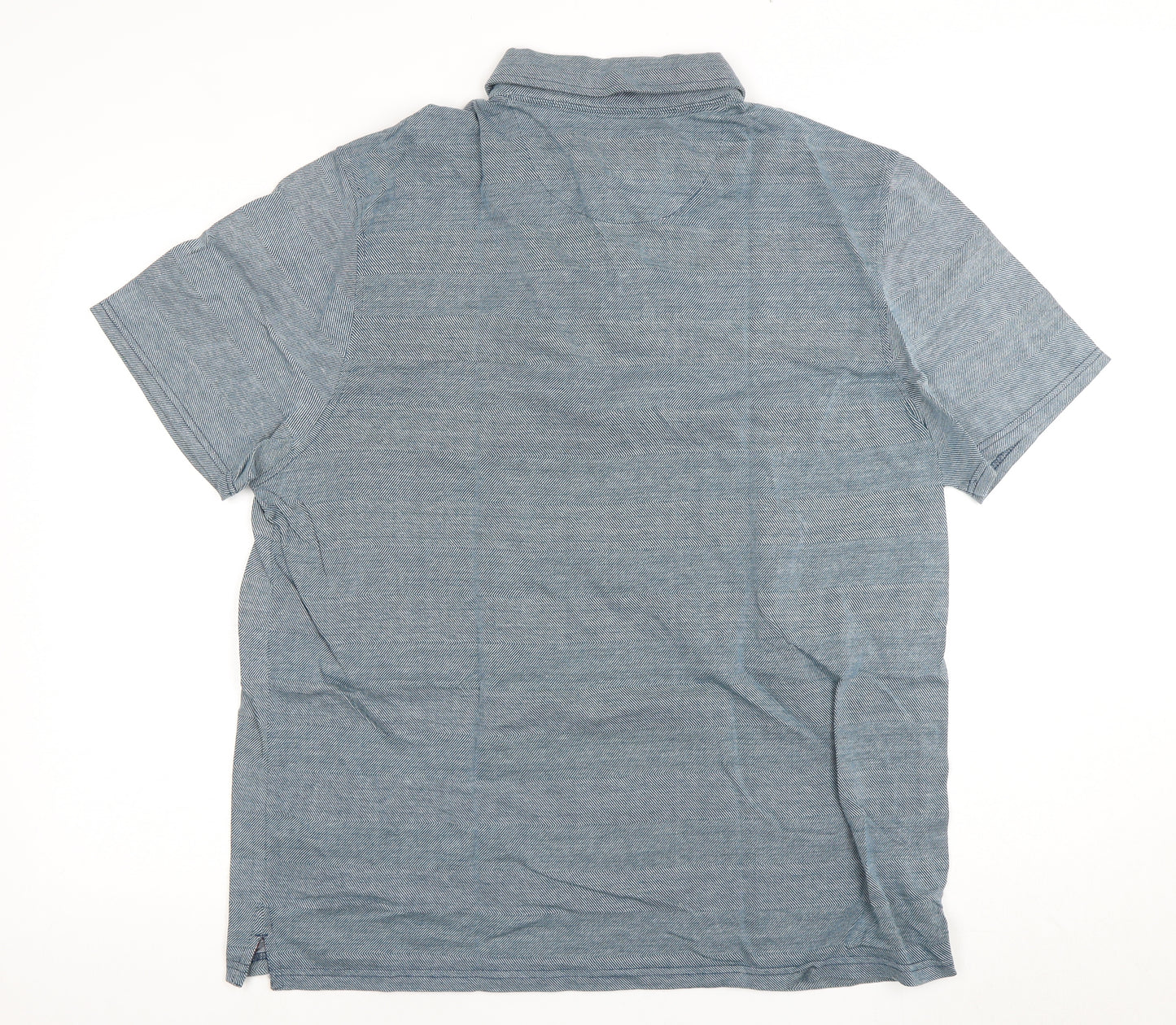 Hammond & Co Men's Blue Polo XL Button-Down Shirt