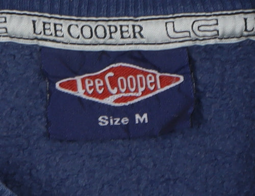 Lee Cooper Men's Blue Medium Logo Pullover Sweatshirt