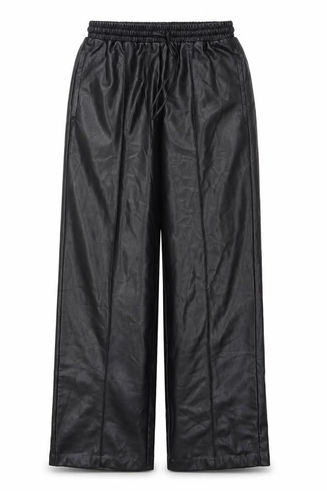 Front view of River Island Women's Black Straight-Leg Trousers, size 10