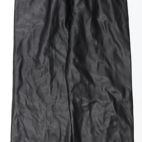 River Island Women's Black Straight-Leg Trousers Size 10